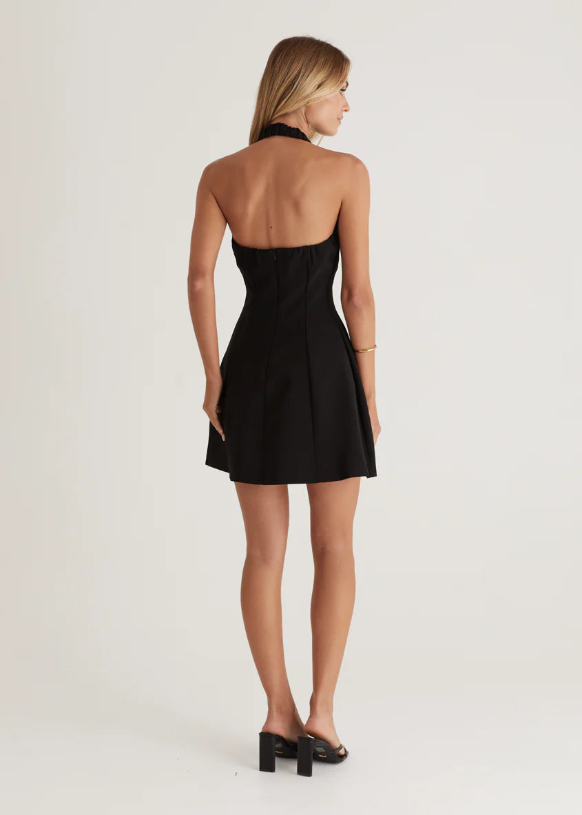 Oaklyn Halter Dress - Black