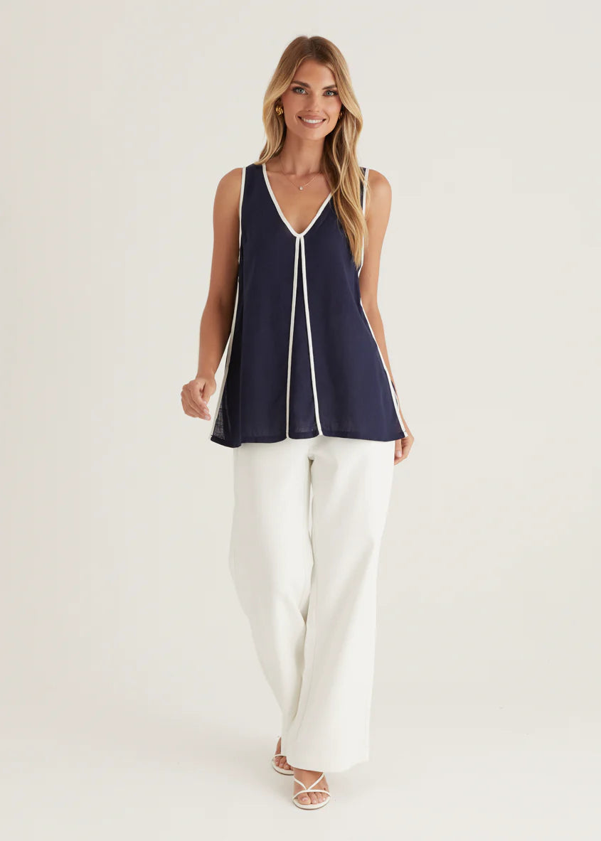 Kennedy Top - Navy