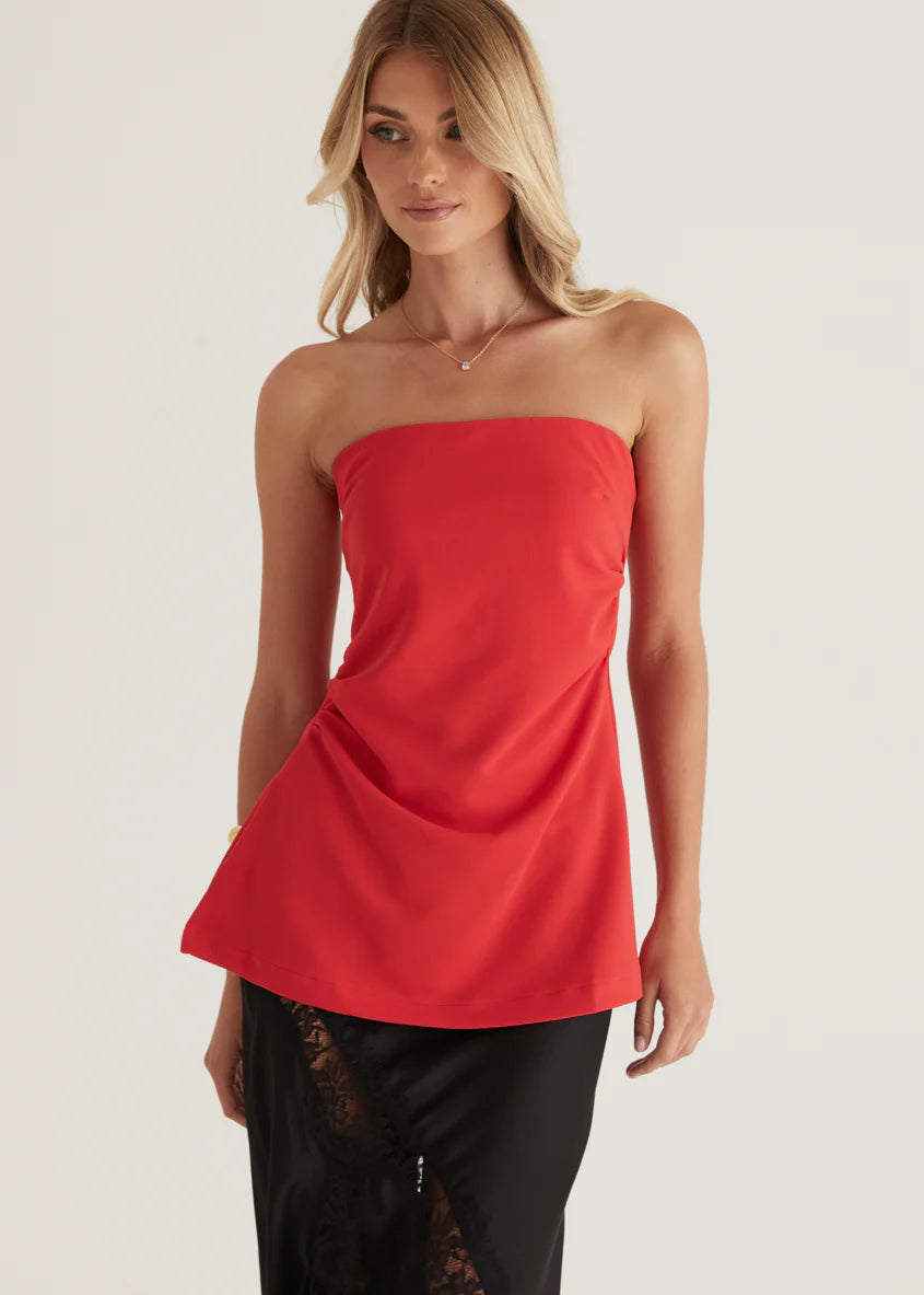 Kimili Strapless Top - Red
