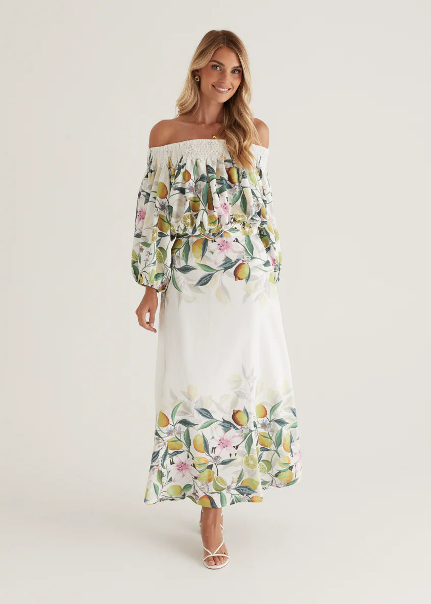 Averie Off Shoulder Top - Limoncello