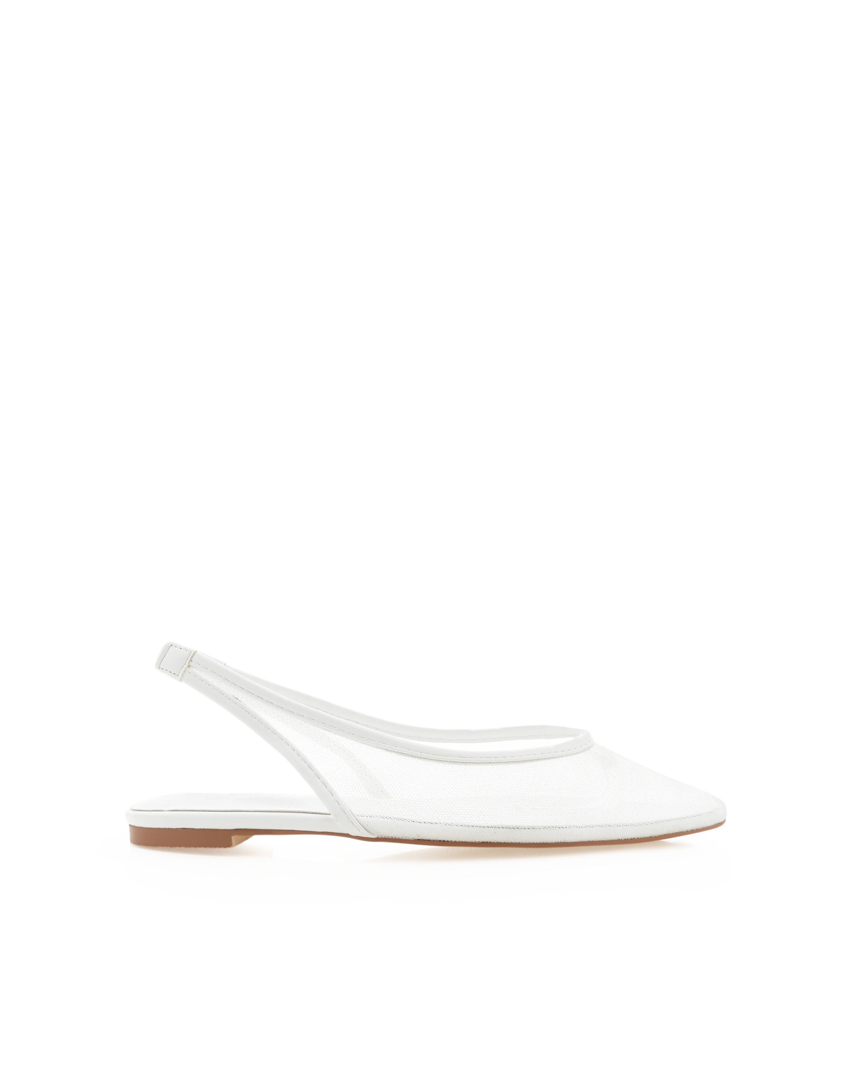 Margot Flats - White Mesh