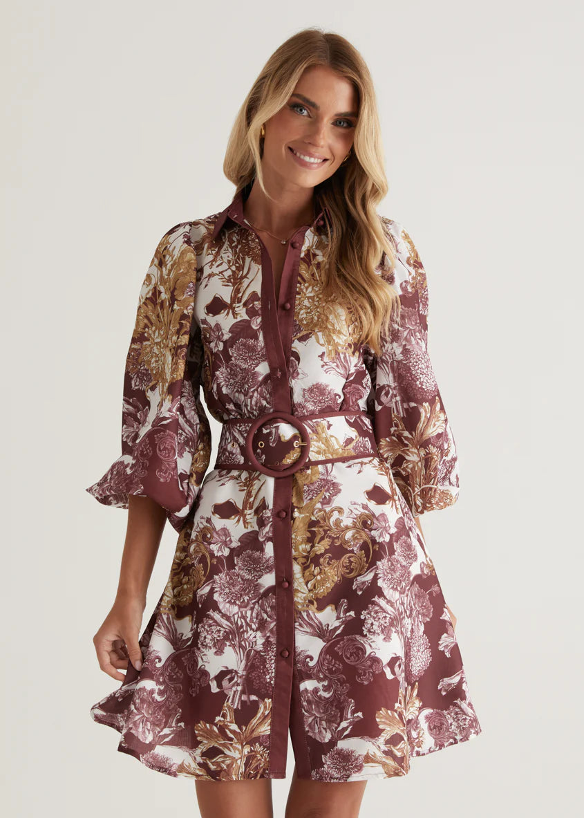 Tavana Dress - Merlot Chateau
