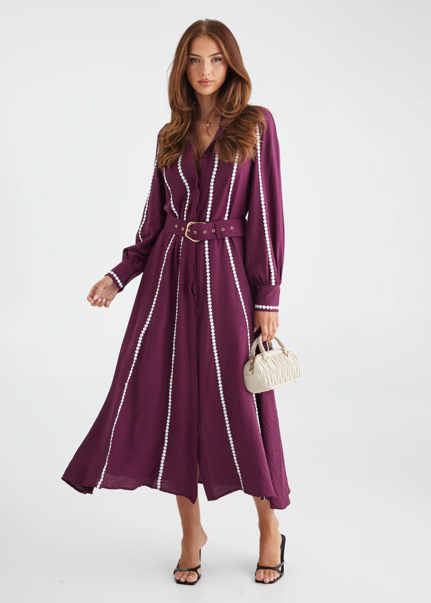 Nevaeh Maxi Dress - Plum