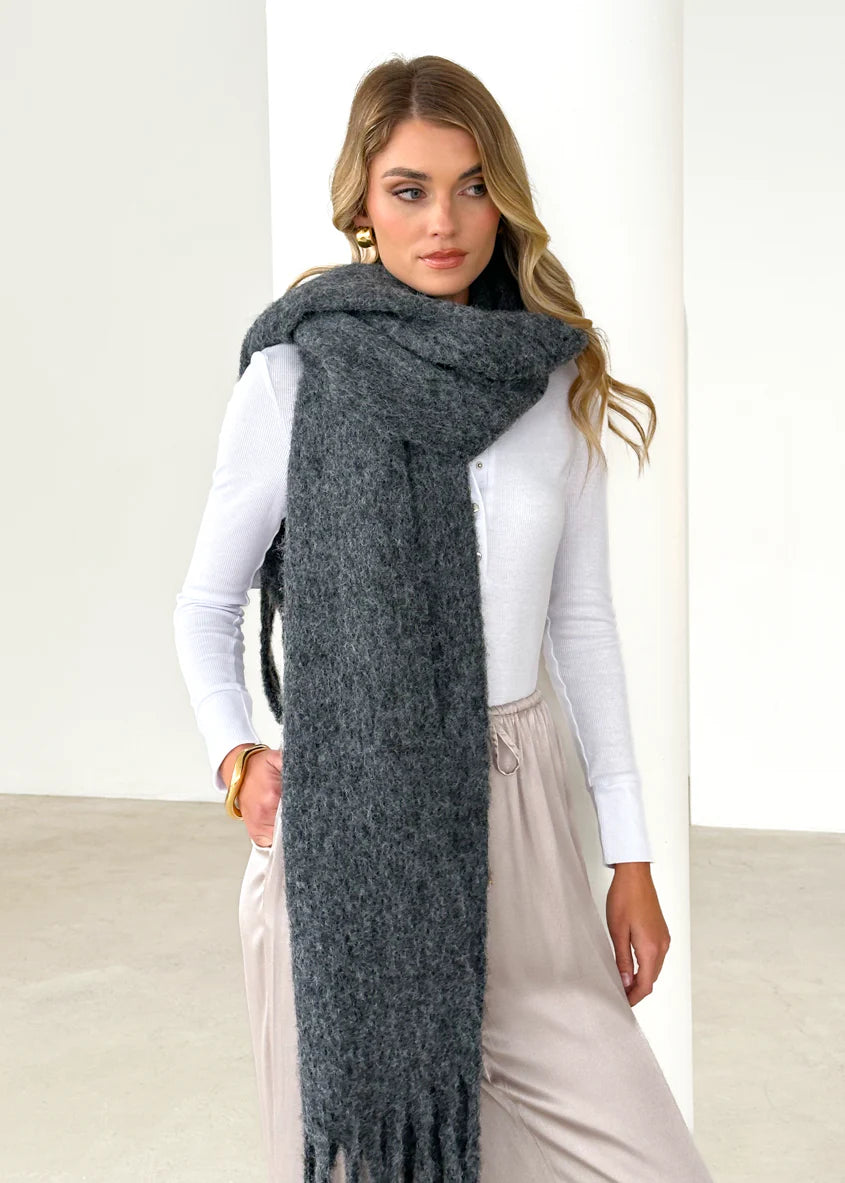 Charli Scarf - Charcoal