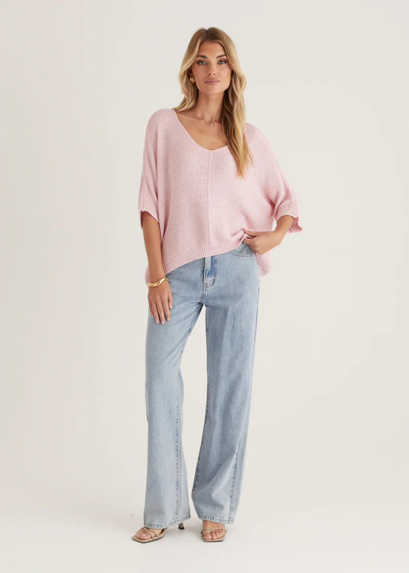 Kameron Knit Top - Blush