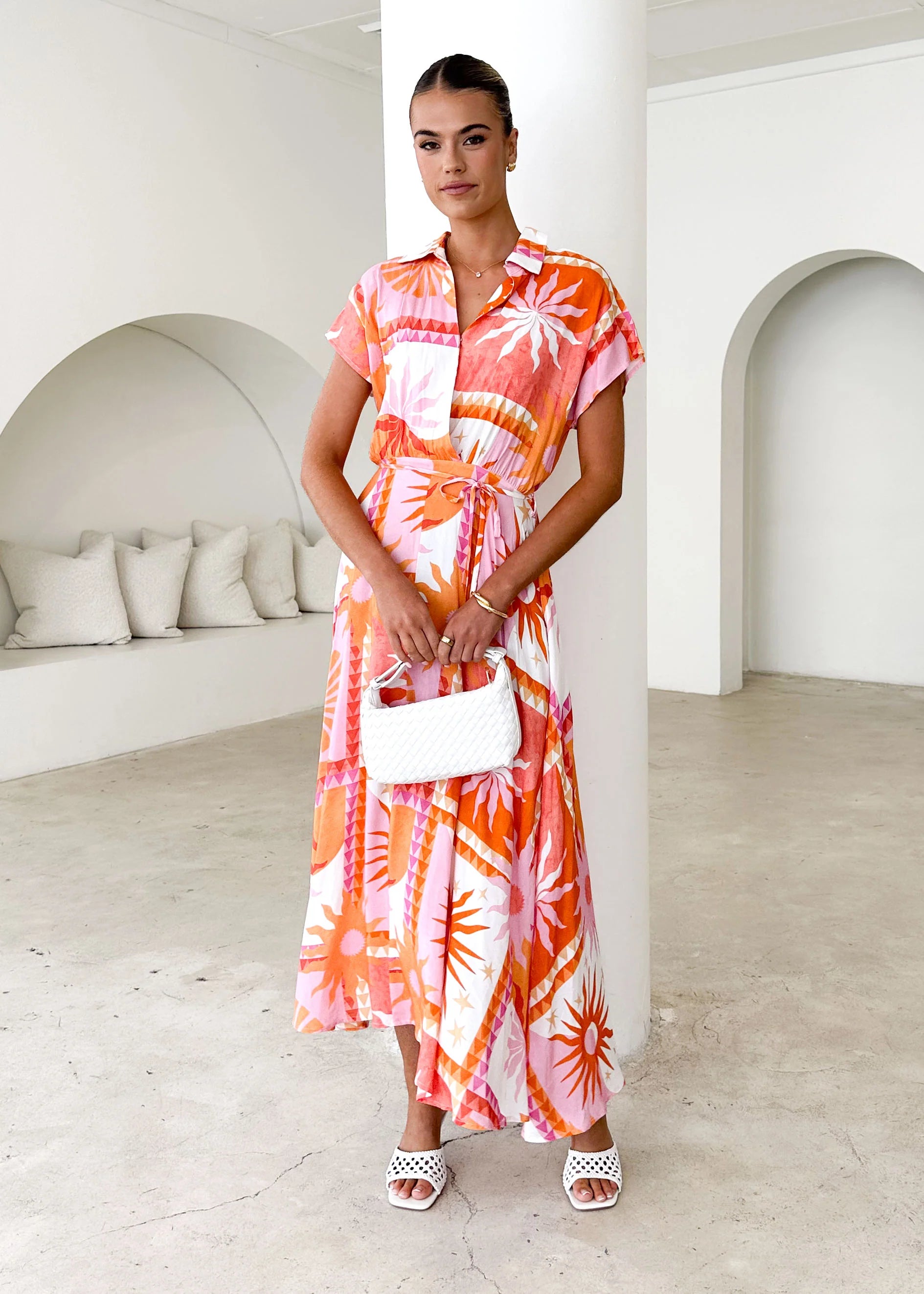 Leo Maxi Dress - Orange Eliana