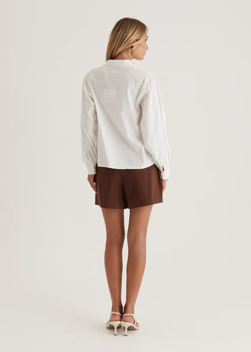 Betty Embroidered Shirt - Off White