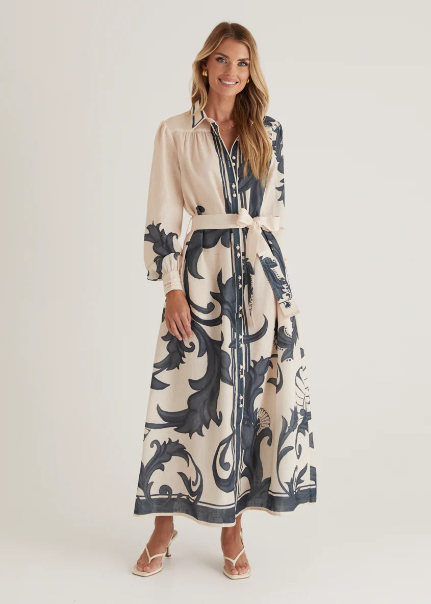 Sage Maxi Dress - Cream Zayna