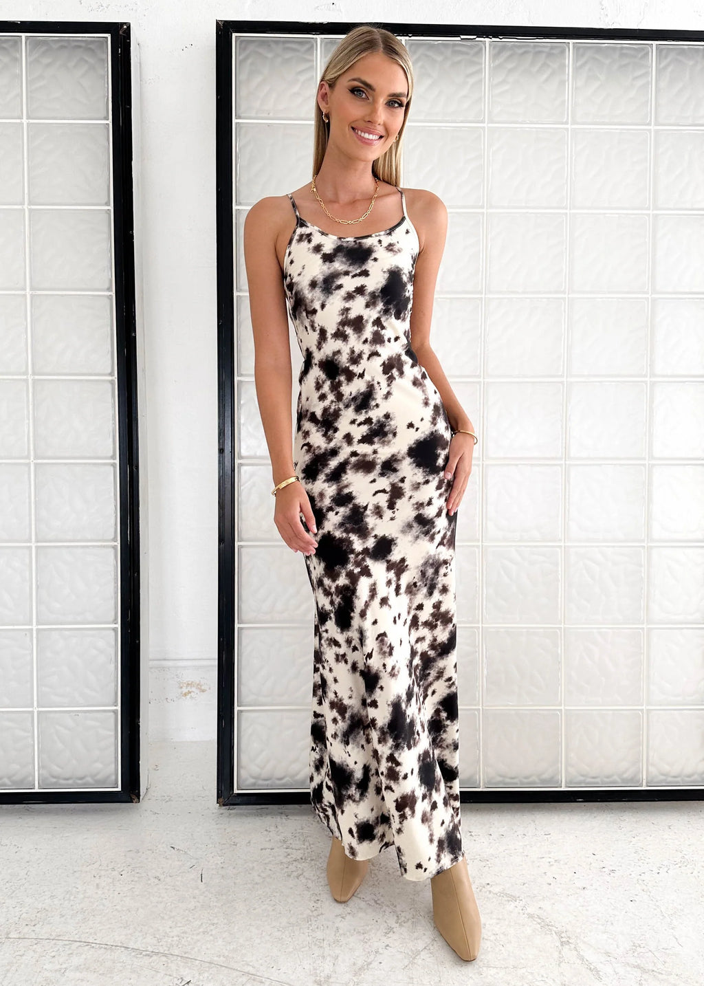 Camyren Maxi Dress - Ink Tie Dye
