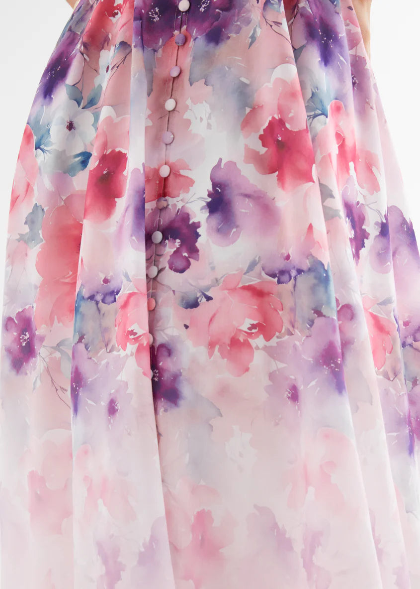 Mykaela Midi Dress - Lavender Blossom
