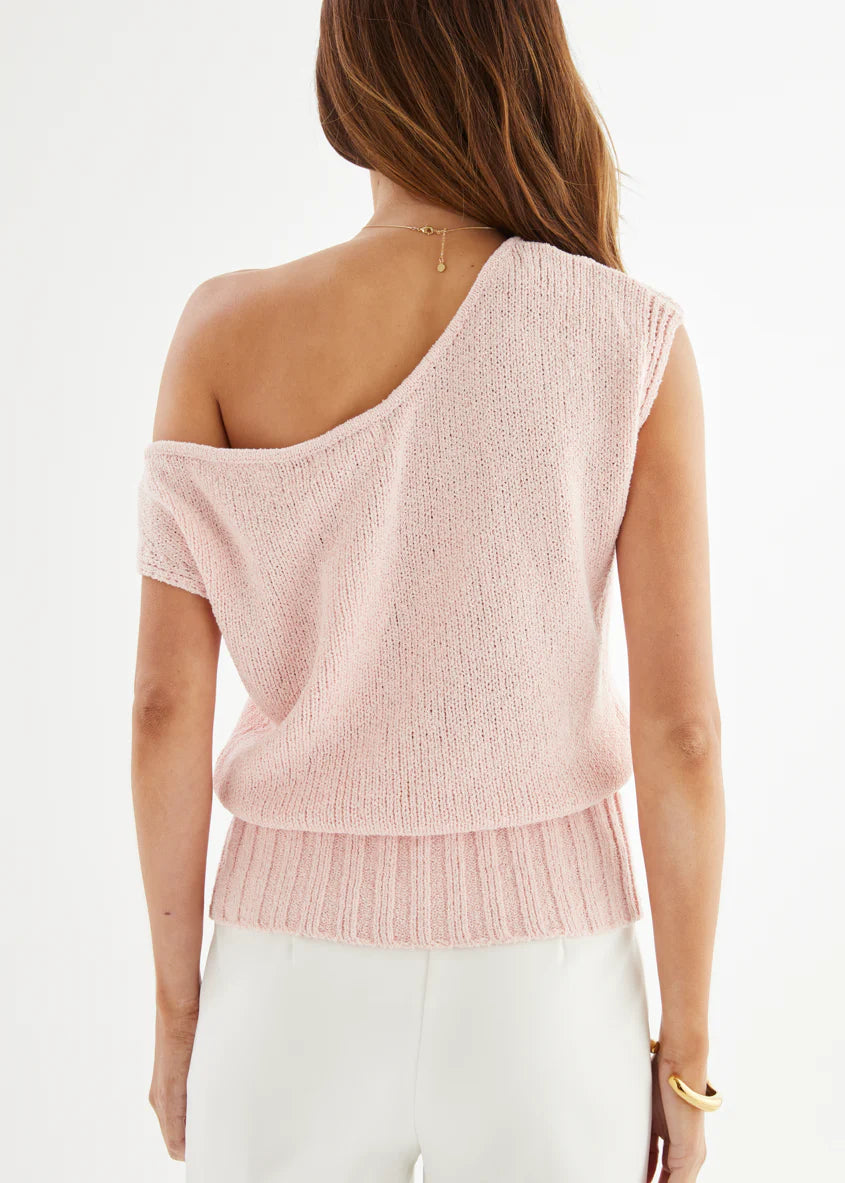 Milana Drop Shoulder Top - Pink