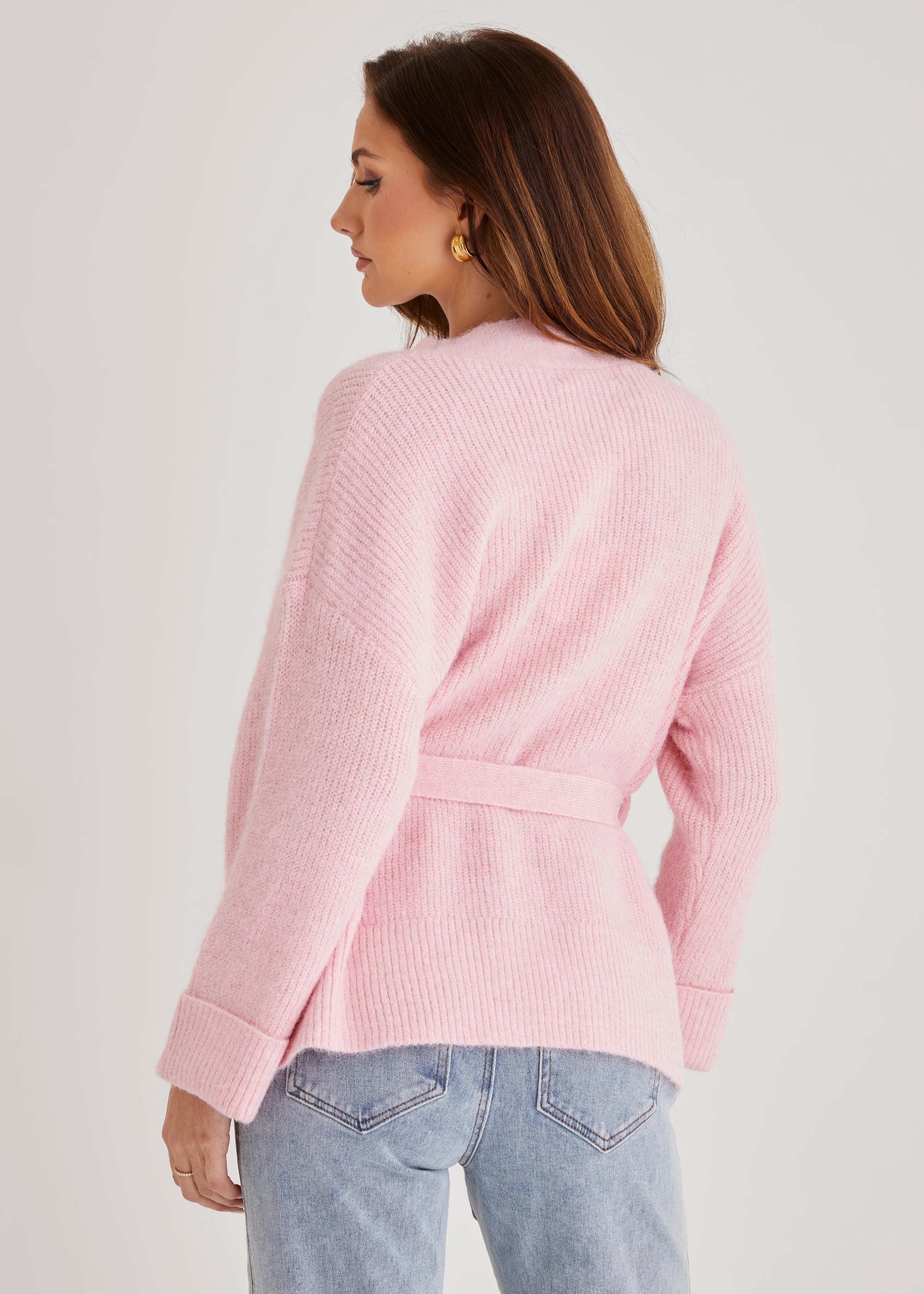Coyote Wrap Sweater - Pink