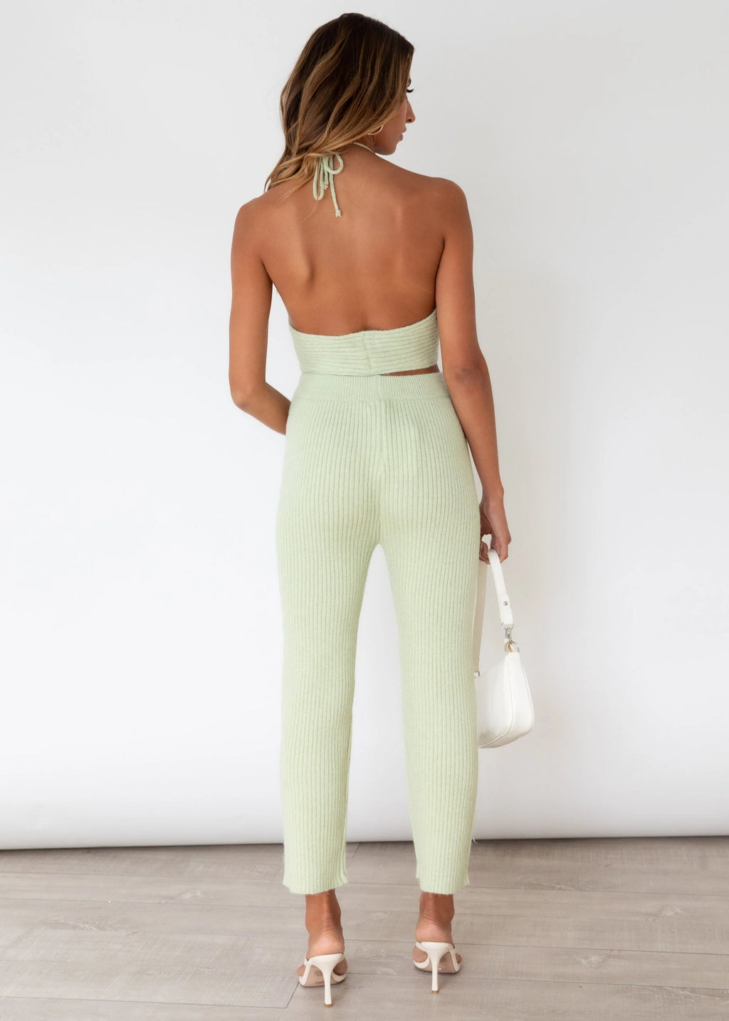 In Tune Knit Halter - Mint