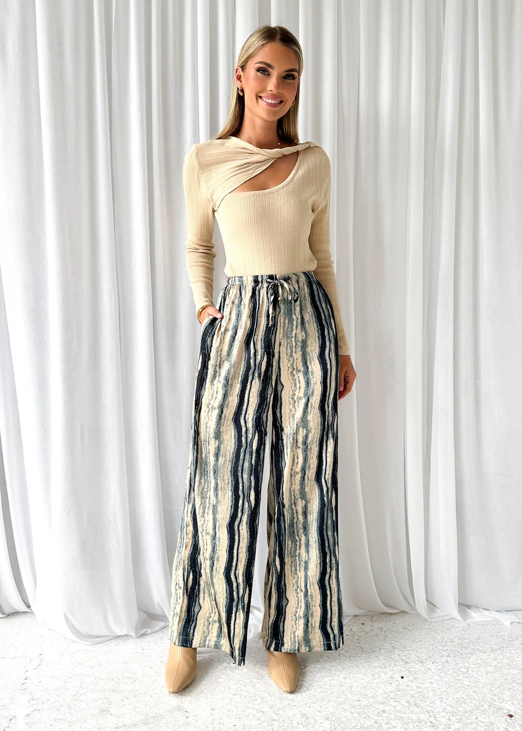 Lanrae Pants - Teal Multi