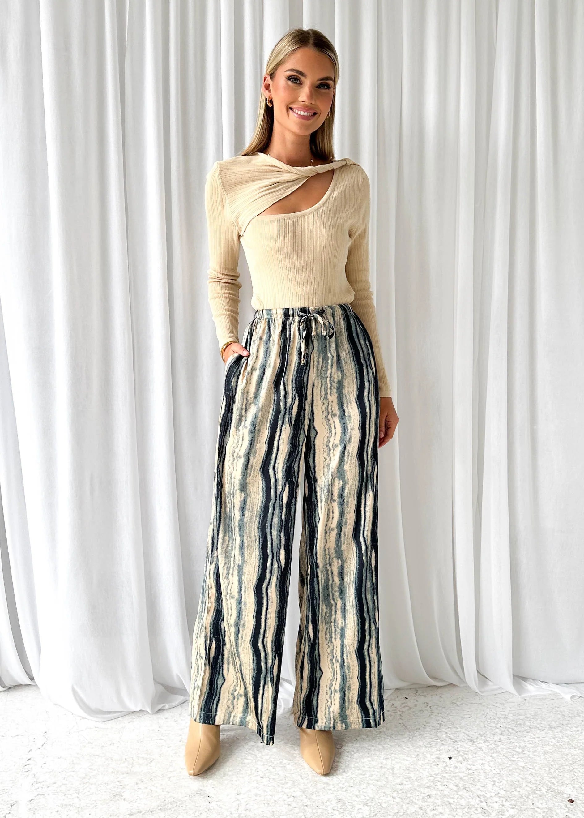 Lanrae Pants - Teal Multi