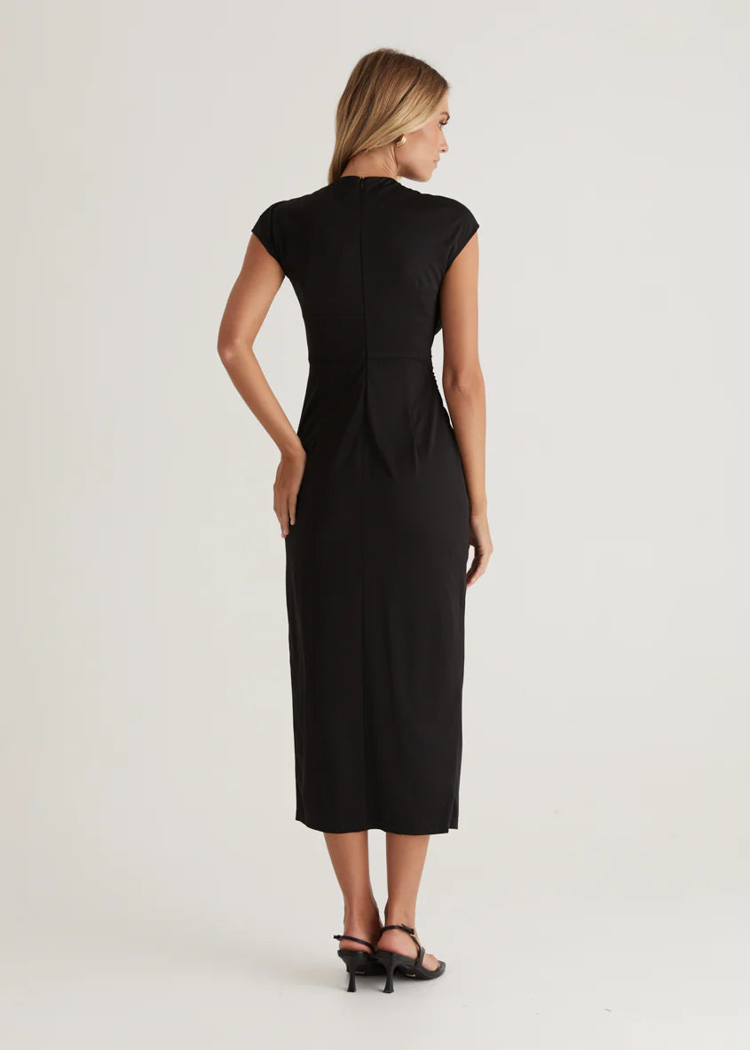 Mavis Midi Dress - Black