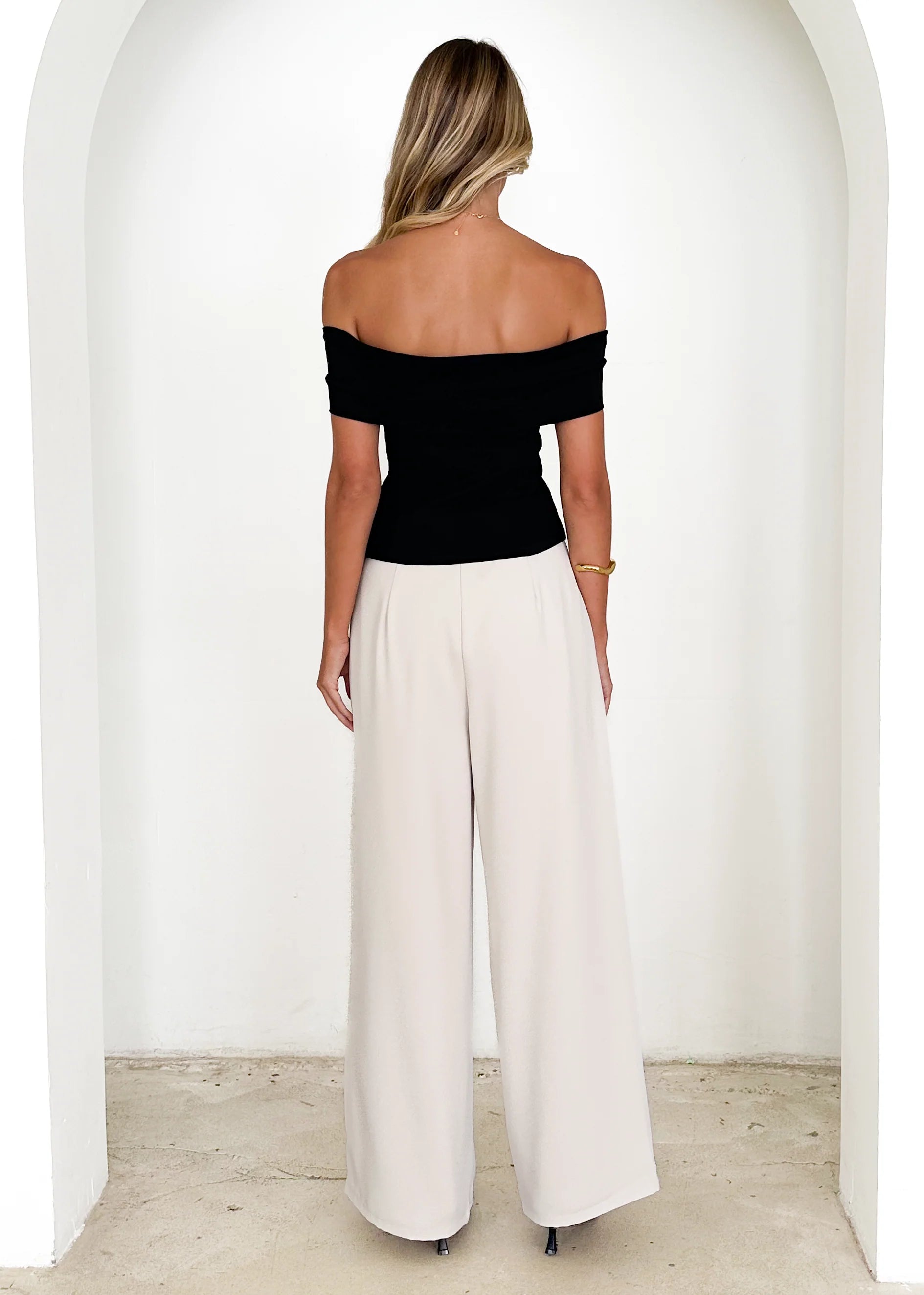 Indikah Off Shoulder Top - Black