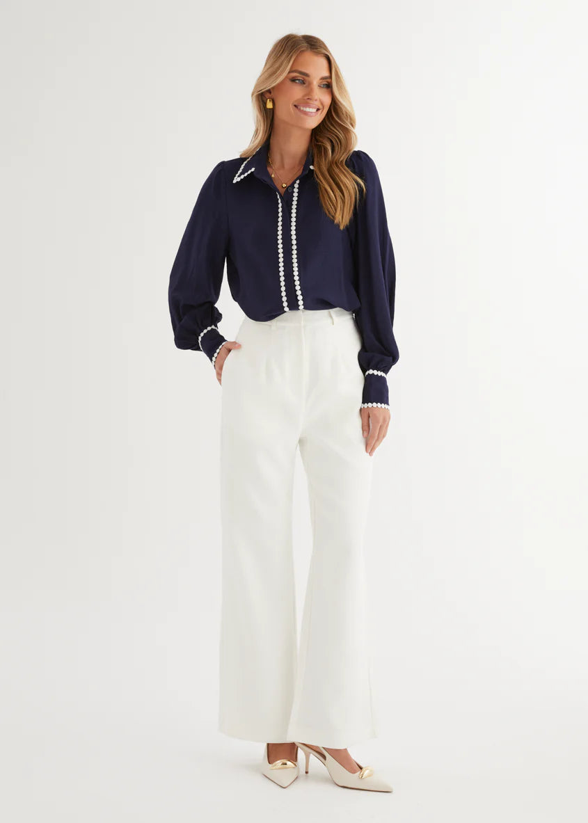 Sariyah Shirt - Navy