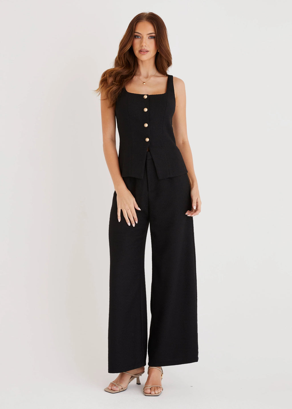 Suzzie Tweed Set - Black