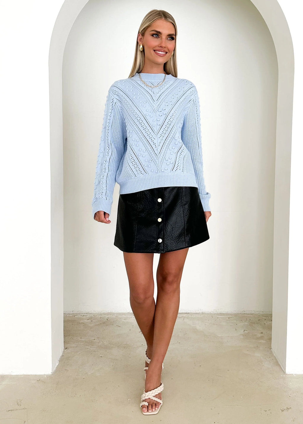 Elyse Sweater - Powder Blue