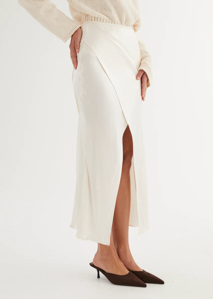 Kutti Midi Skirt - Cream