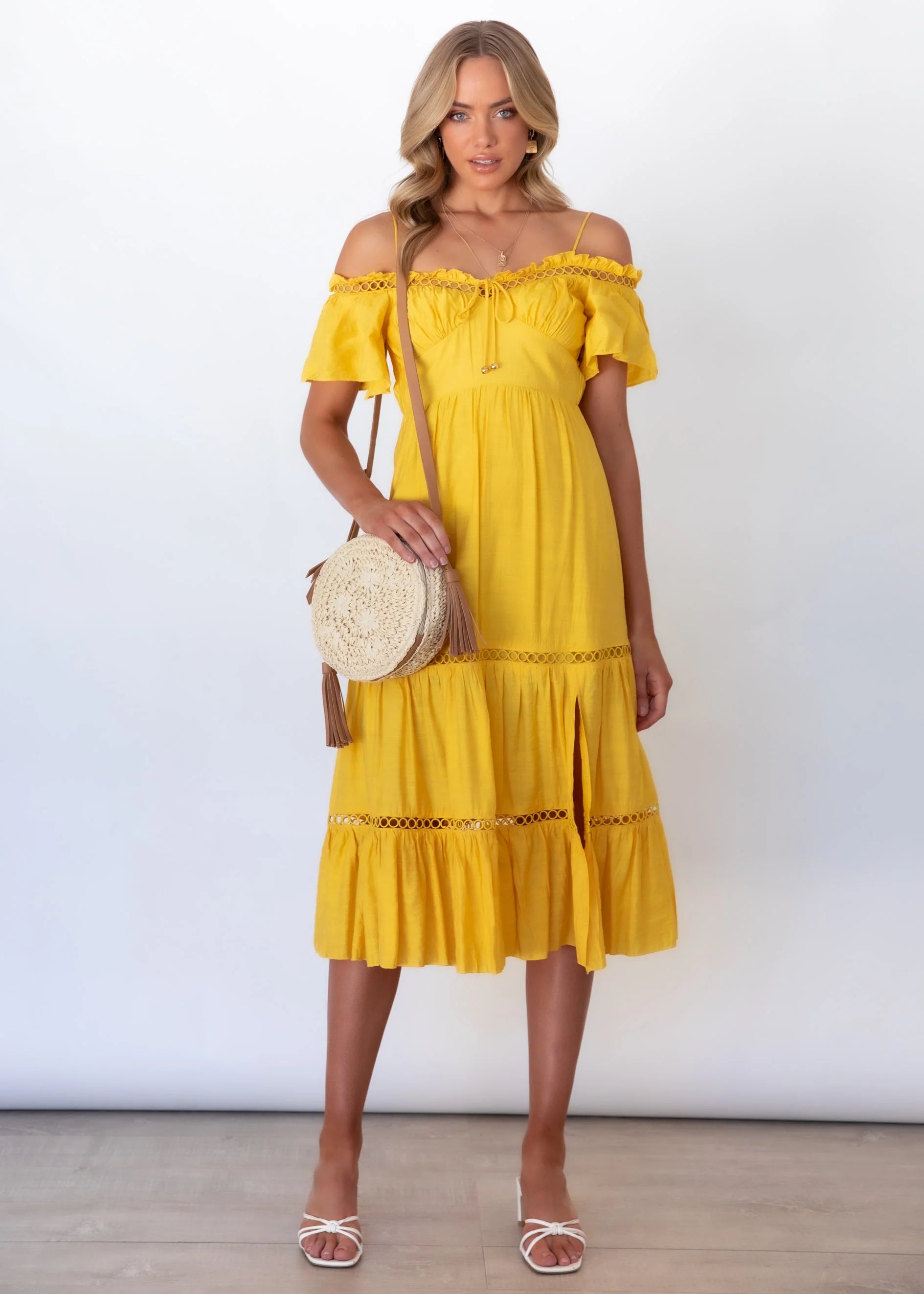 Fools Love Midi Dress - Sunshine