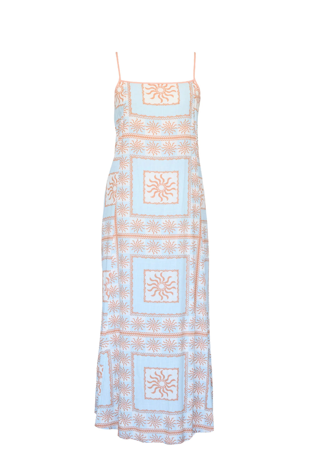 Odette Maxi Dress - Blue Flores