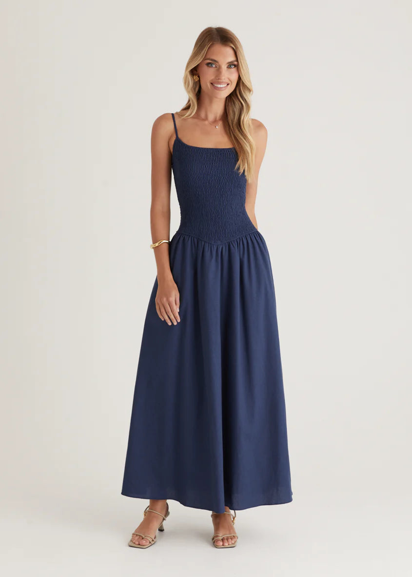 Skye Maxi Dress - Navy