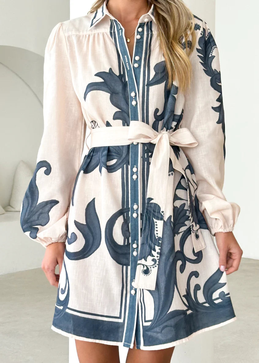 Nicoletta Dress - Cream Zayna