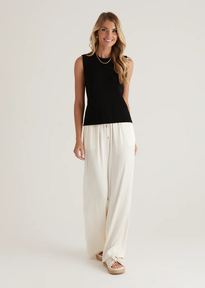 Jaylee Knit Tank - Black