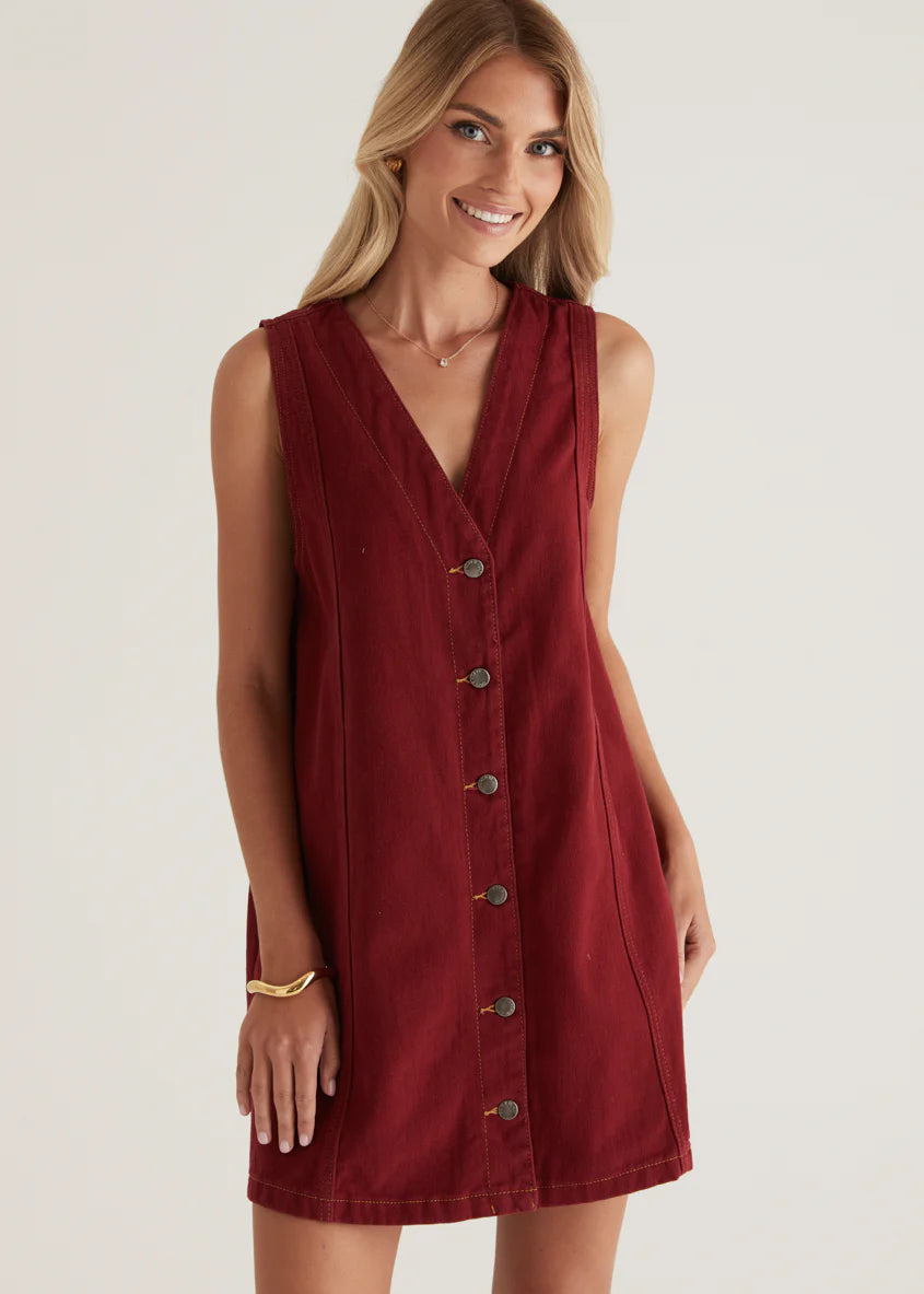 Halluna Dress - Wine