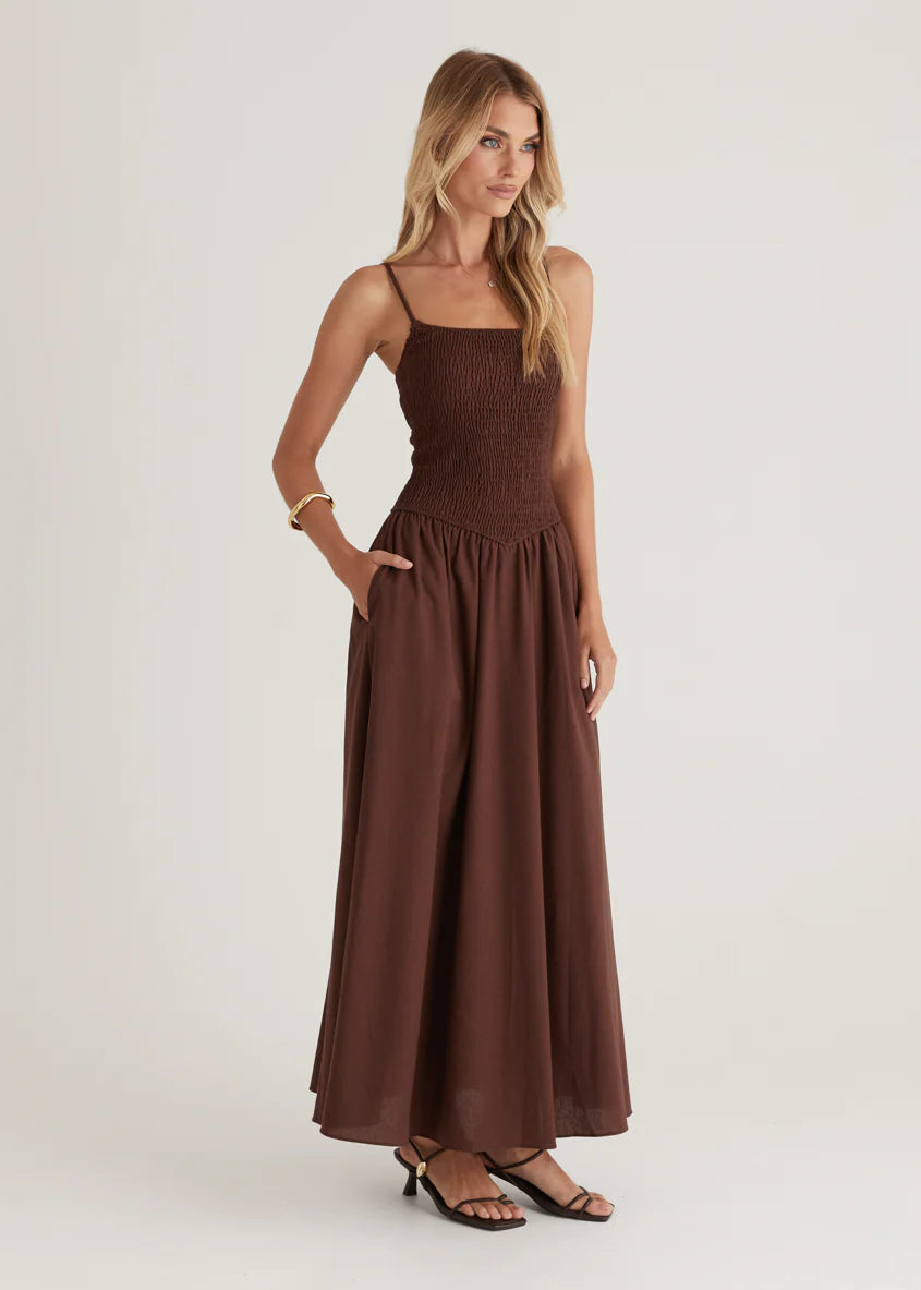 Skye Maxi Dress - Chocolate