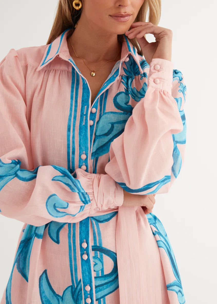 Sage Maxi Dress - Pink Zayna