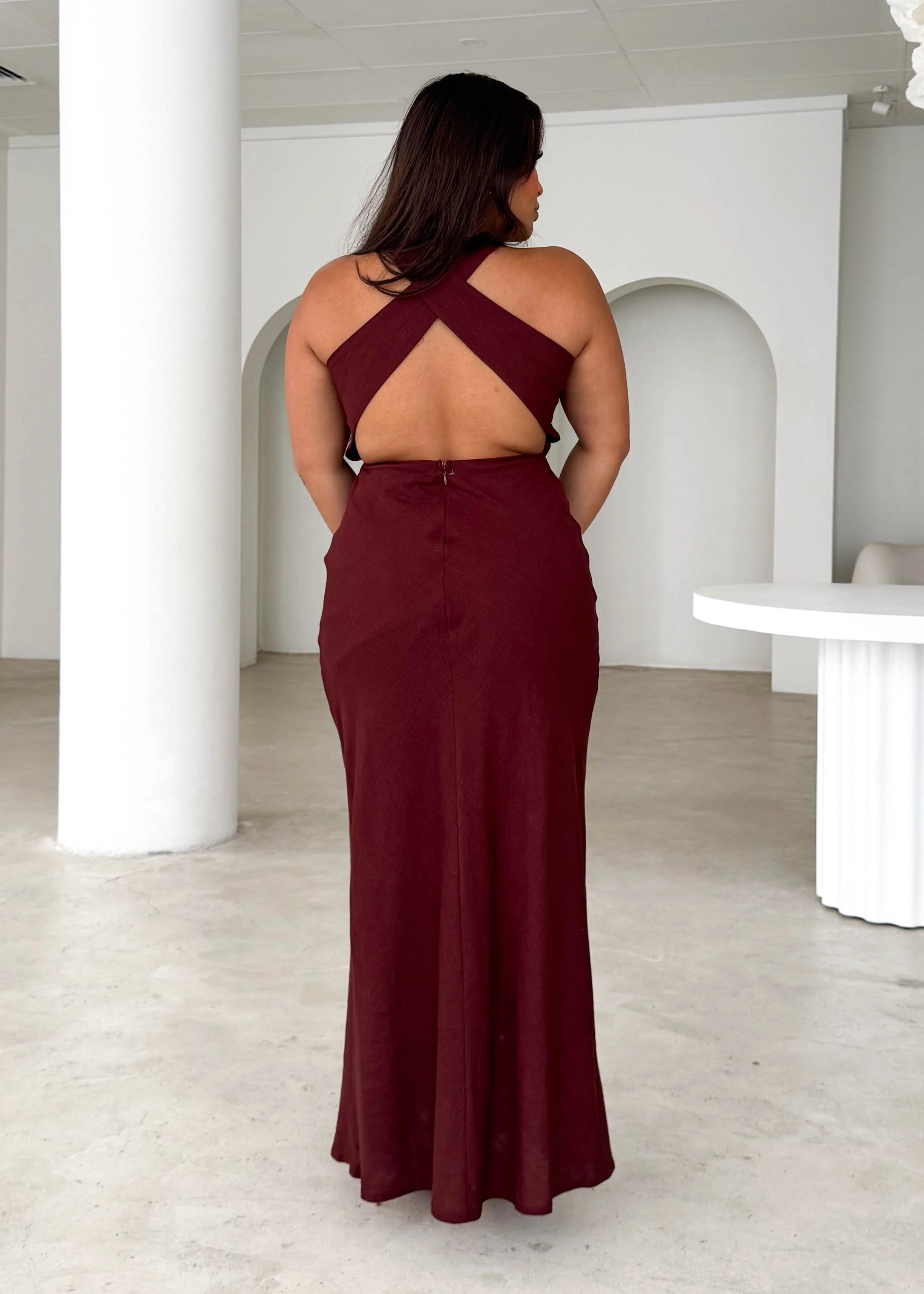 Renata Maxi Dress - Wine
