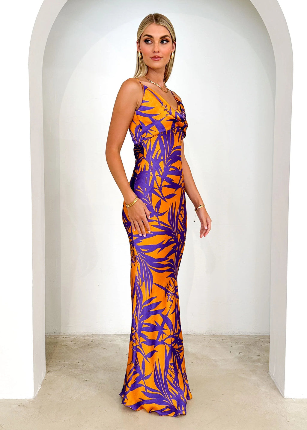 Nekroe Maxi Dress - Purple Fern