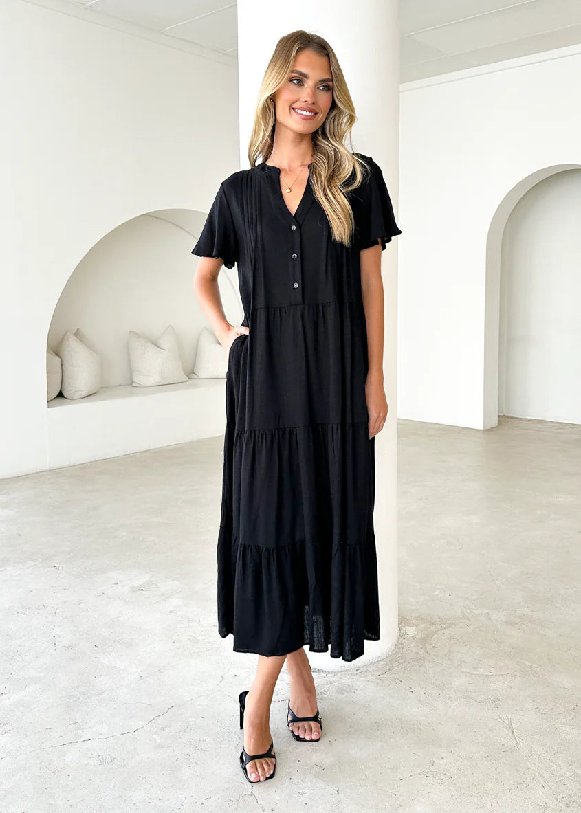 Niaomi Maxi Dress - Black
