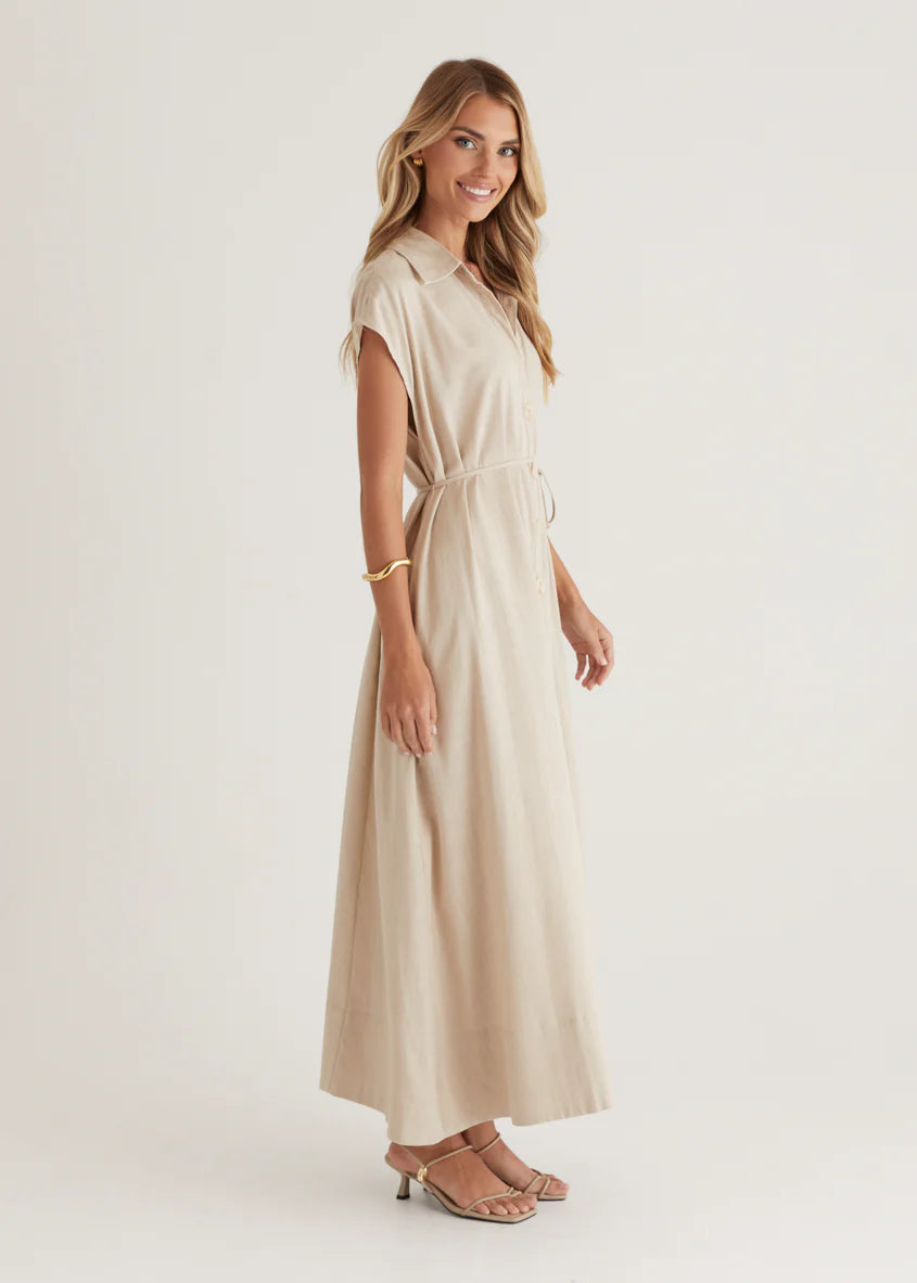 Rococo Maxi Dress - Natural