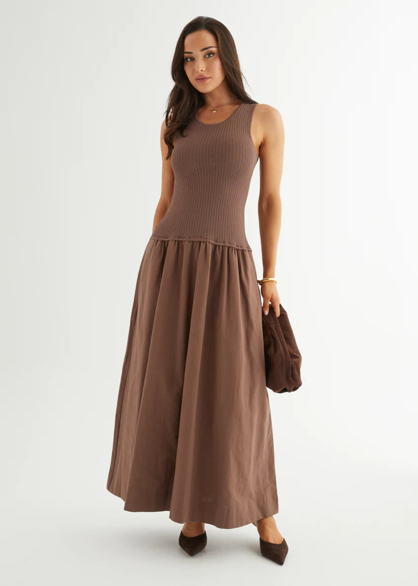 Martine Maxi Dress - Chocolate