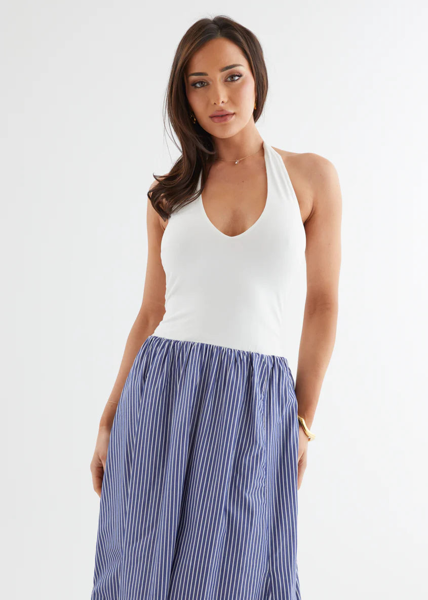 Sunni Maxi Dress - Sky Stripe