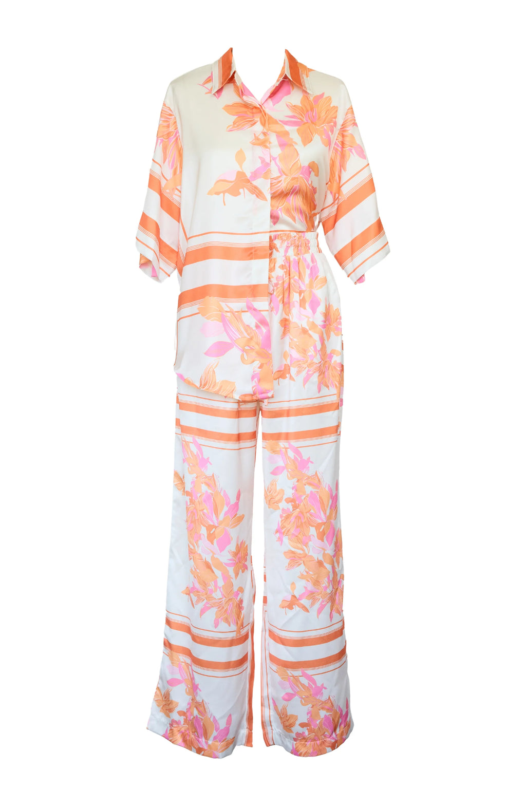 Kaycie Pants - Peach Floral