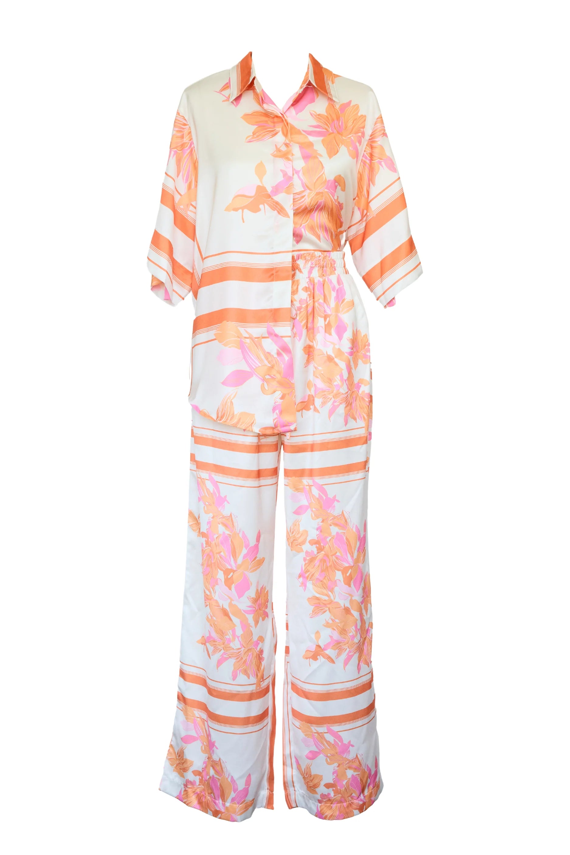 Kaycie Pants - Peach Floral