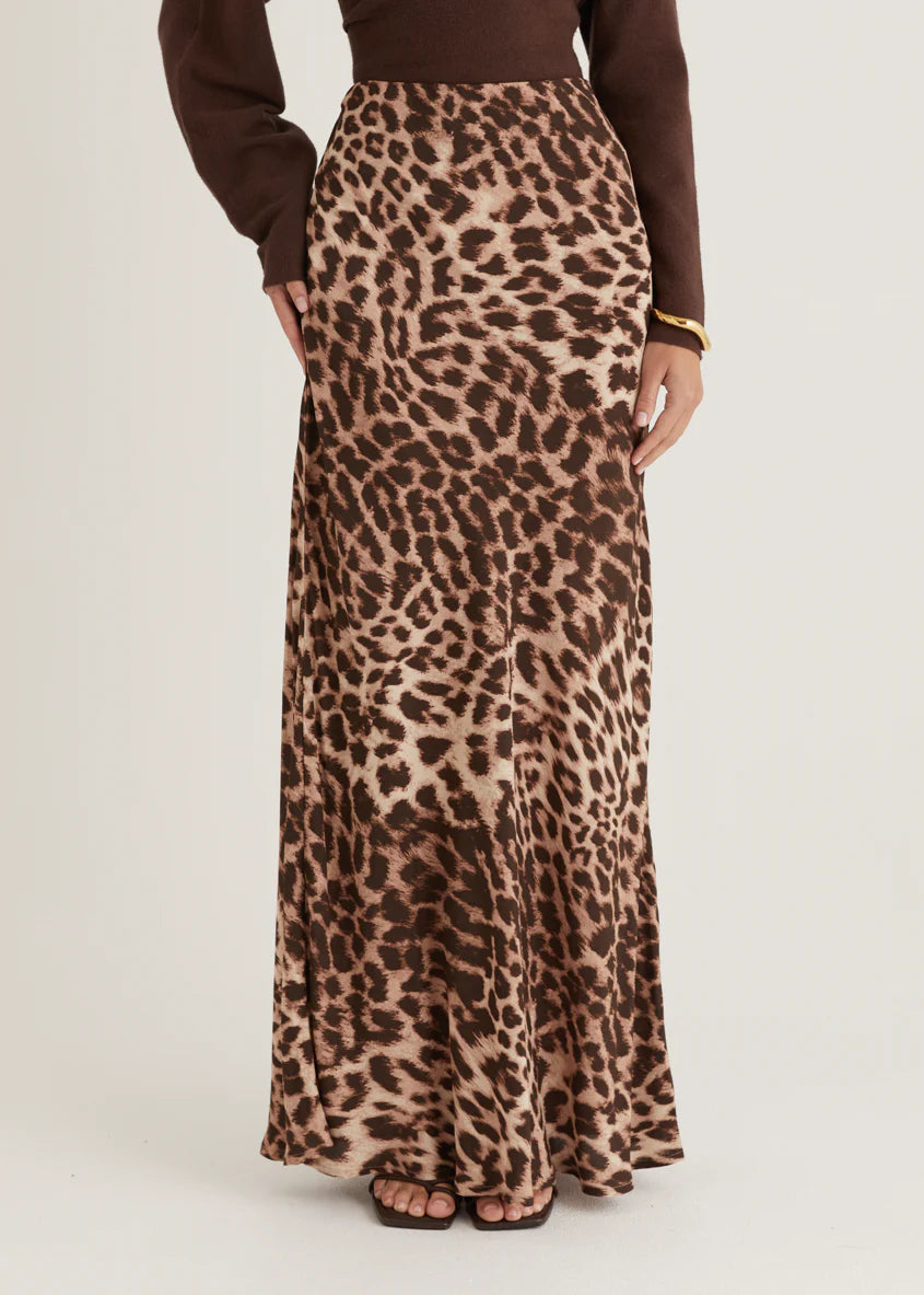 Savanna Maxi Skirt - Leopard