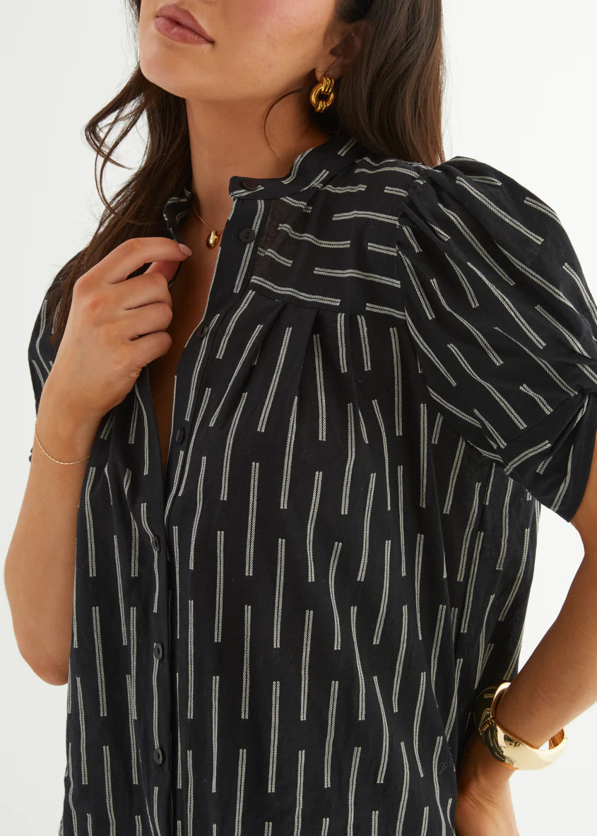 Becca Blouse - Liquorice