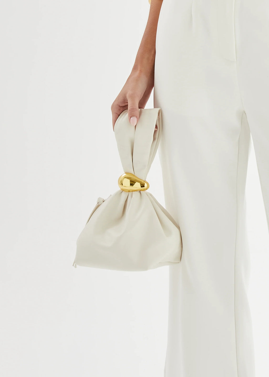 Lucia Handle Bag - Bone