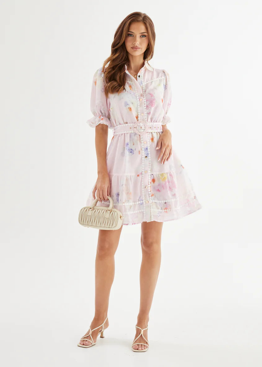 Celetia Dress - Pink Floral