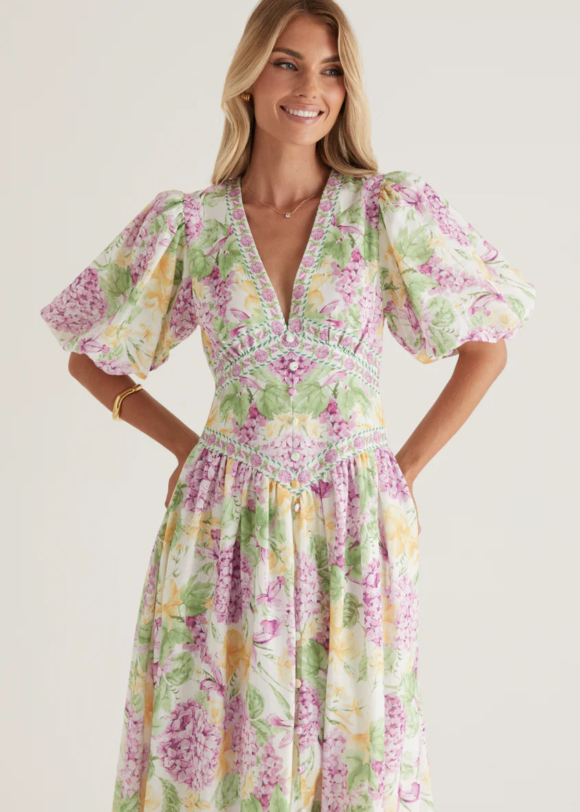 Marcelle Maxi Dress - Purple Hydrangea