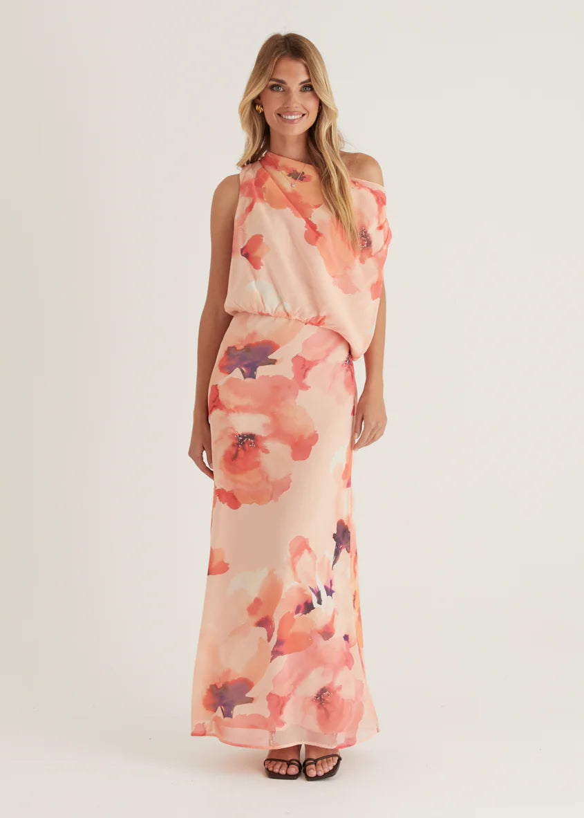 Lilyfield Crop - Peach Floral