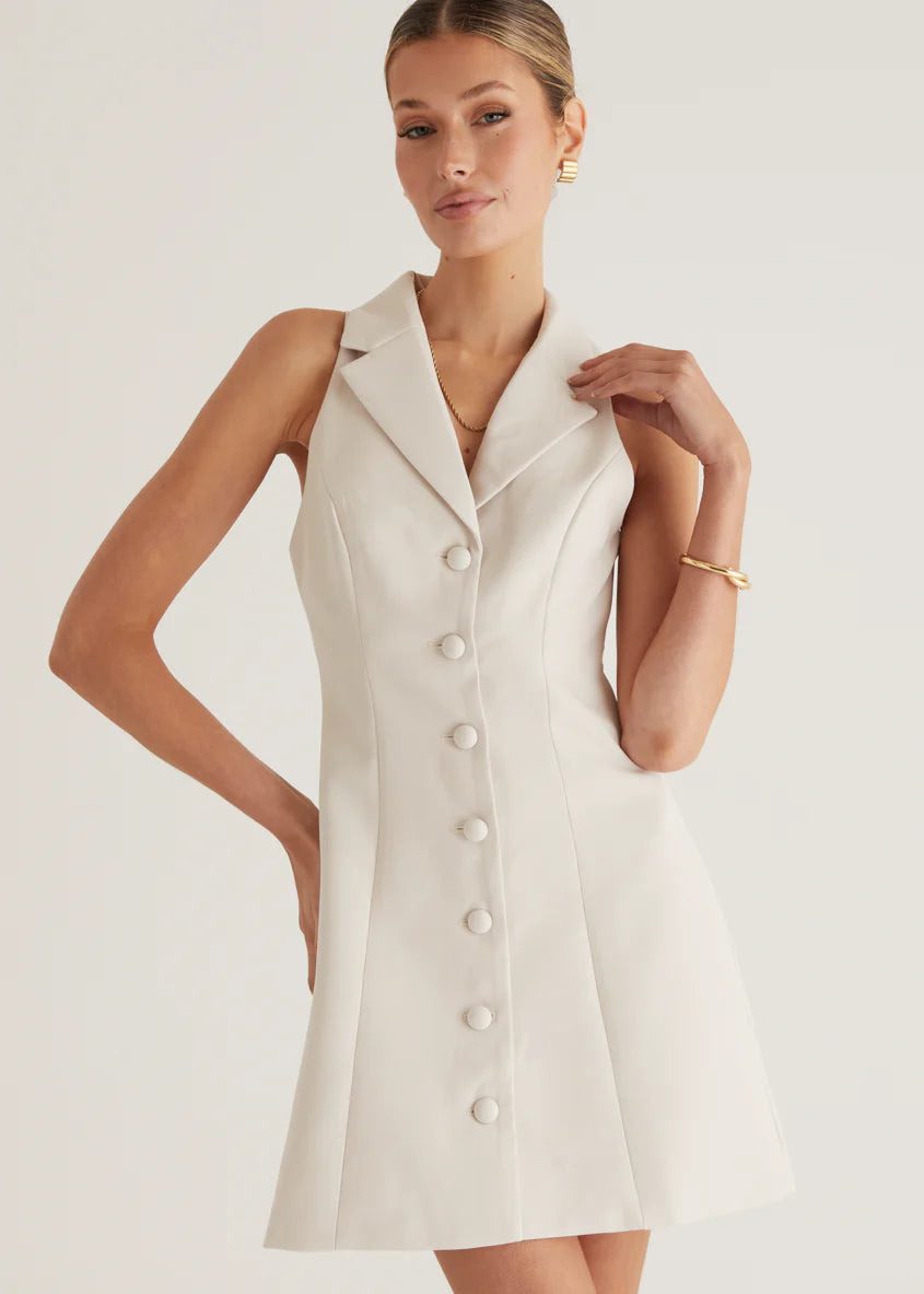 Nyssa Dress - Oyster