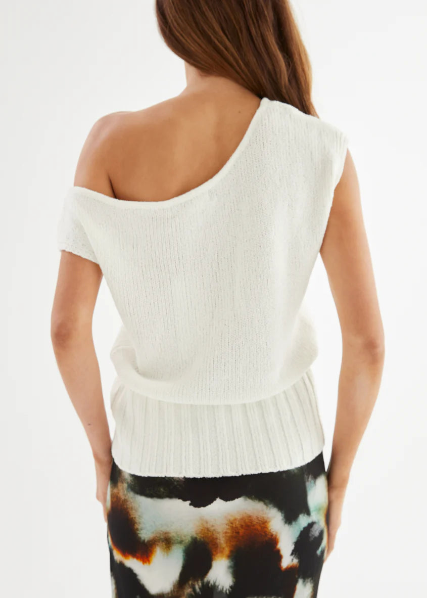 Milana Drop Shoulder Top - Off White