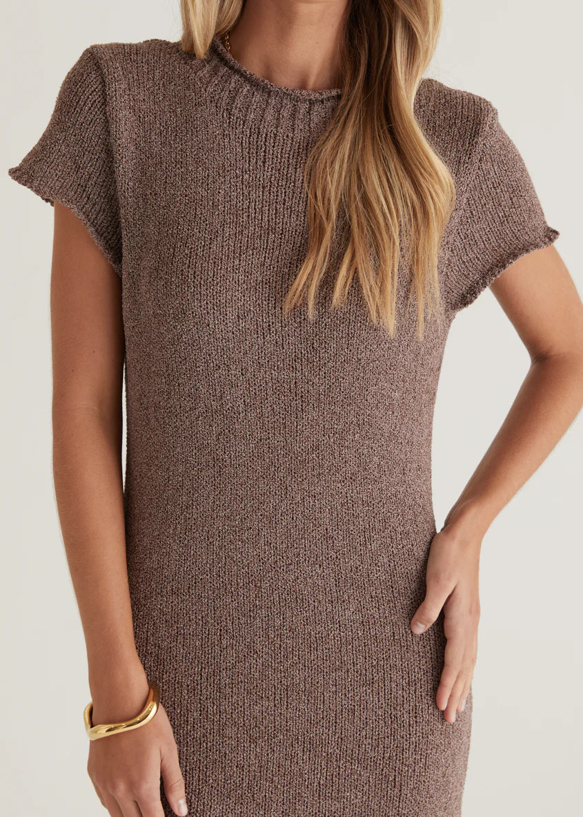 Kori Knit Maxi Dress - Choc